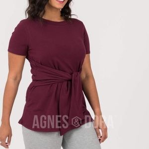 Side Seam Sash Top - Elderberry (NWT)